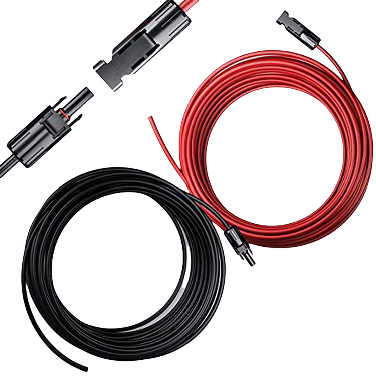 Auto Gefier Off-Grid Solar Setup 12AWG Connector Drot
